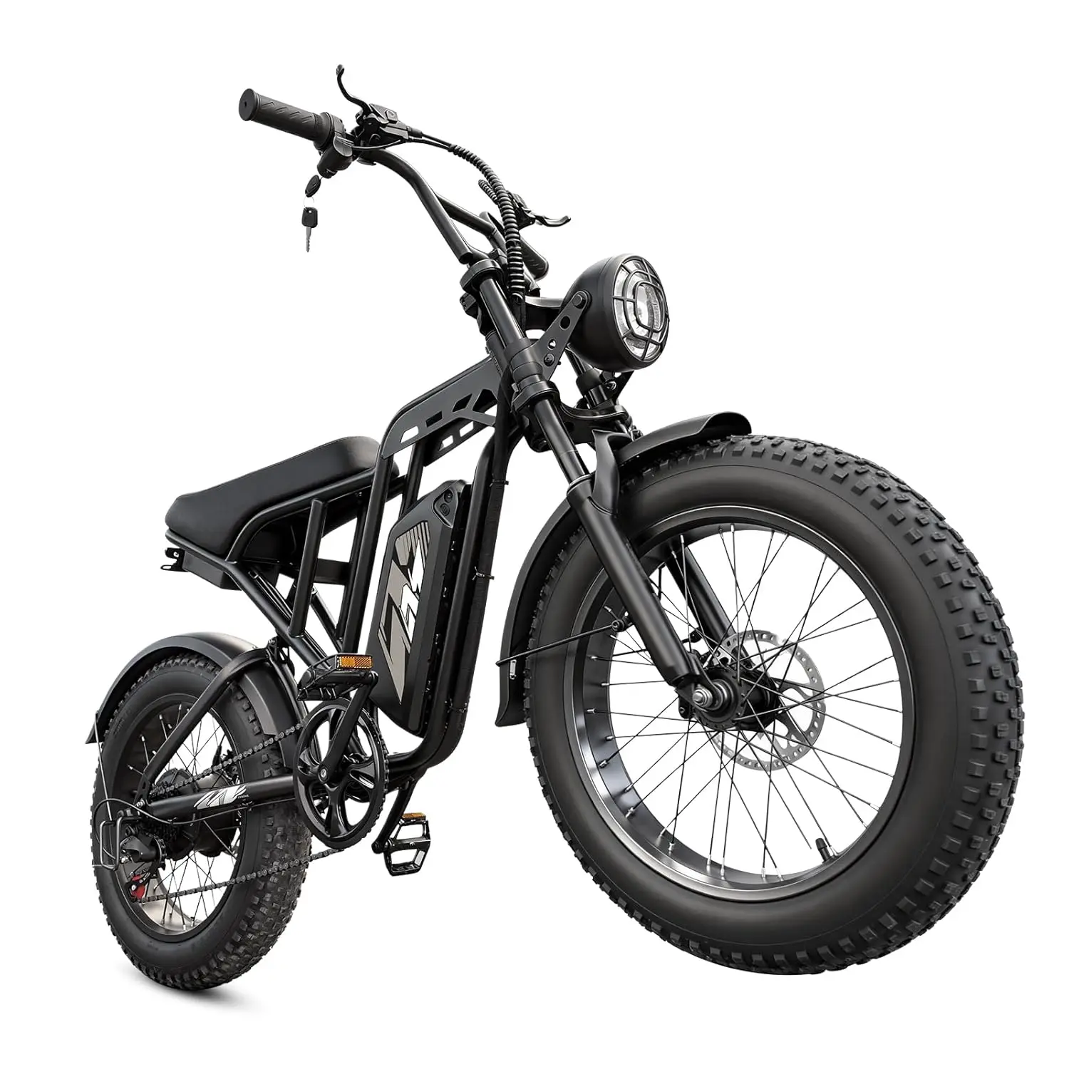 

1500W 20"x4" Fat Tire Electric Bike 28 MPH 50 Miles 48V 15Ah Battery Dual Suspension All Terrain Adults, Customized