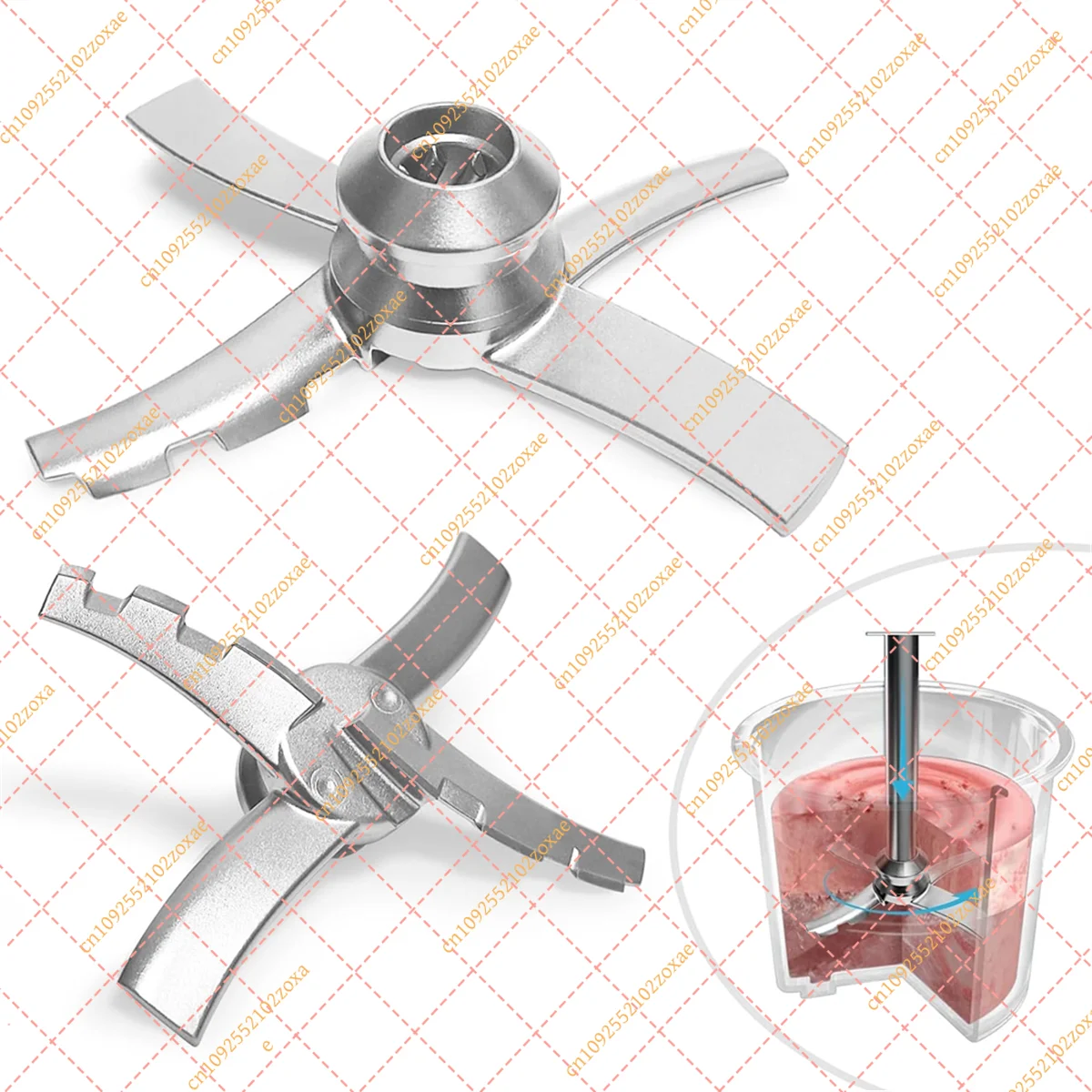 Stylish Replacement Mixing Paddle Blade for NC300 NC301 CN305A Ice Cream Maker, Durable Plastic Creami Accessory Part