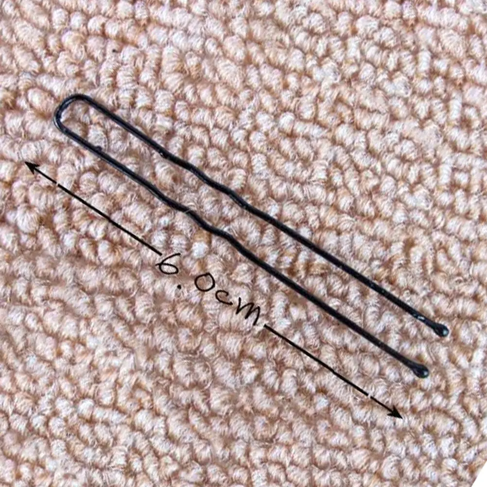 

100Pcs U Shaped Hair Pins Metal Stainless Treatment Strong Elastic Non-Slip Ball Tip Perfect for Wedding Bridal Party