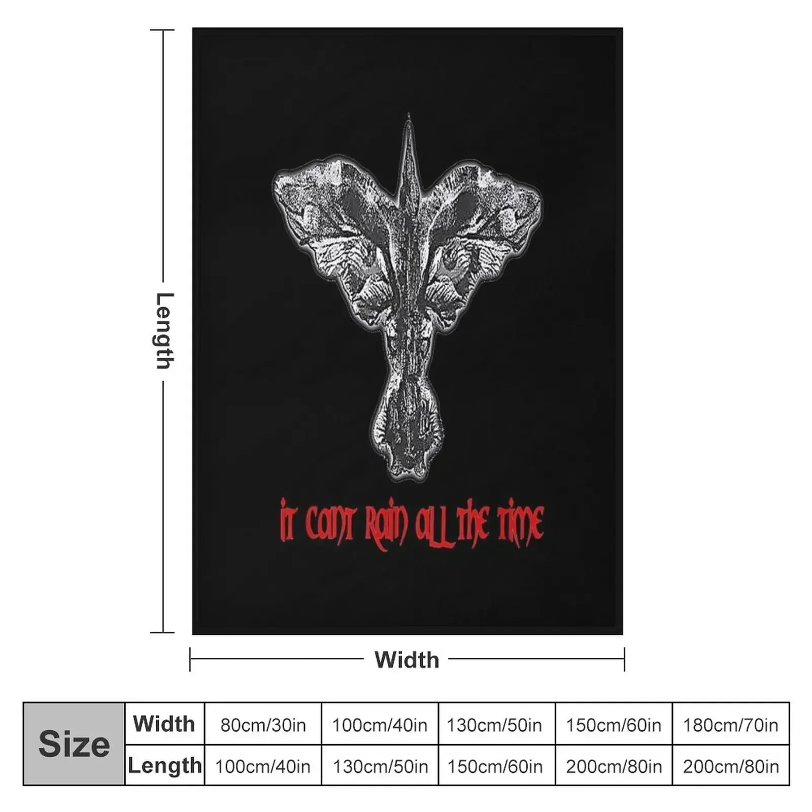 Crow Cross It Can't Rain All The Time Throw Blanket couch cozy soft plush fuzzy picnic outdoor blanket