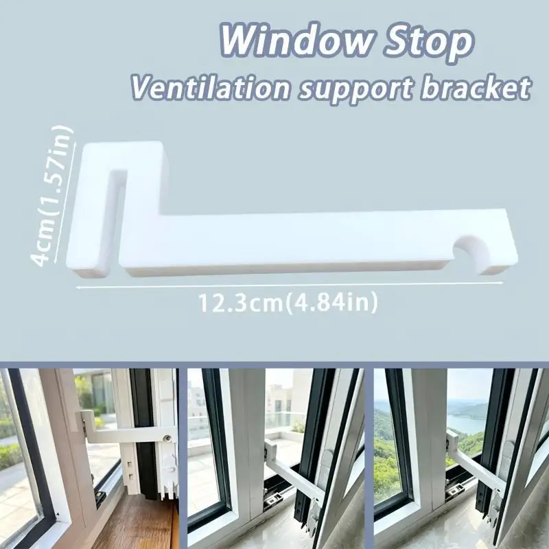 Window And Door Stop Fixing Device Outward-Opening Flat-Opening Window Limit Block Windproof And Anti-Shake Fixing Buckle
