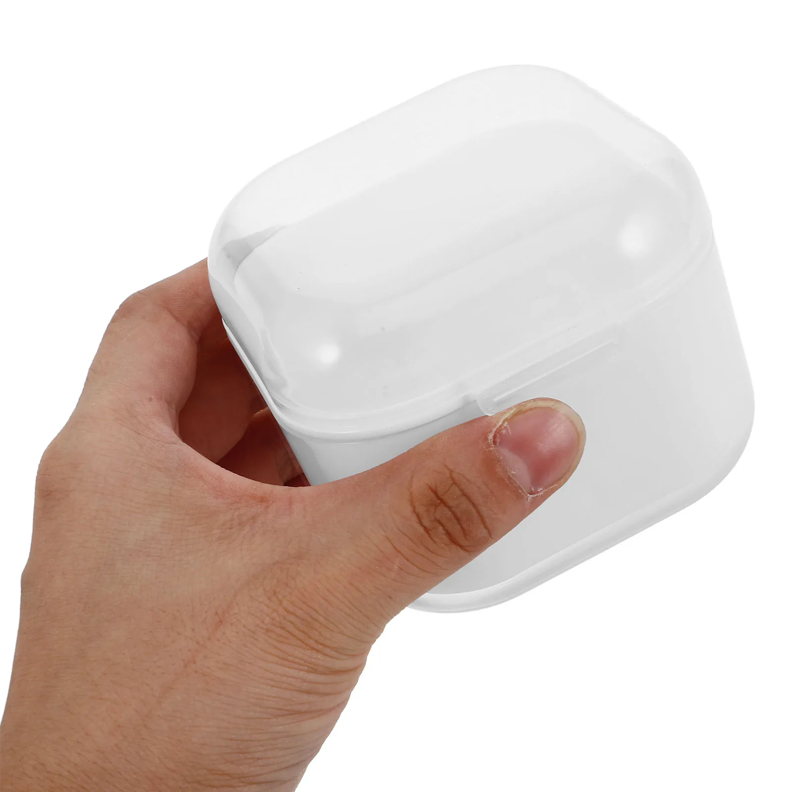 กล่องทำความสะอาดอุปกรณ์ทำเล็บแบบพกพาพร้อมถาดที่ถอดออกได้ กล่องแช่แบบใช้ซ้ำได้สำหรับอุปกรณ์ทำเล็บ อุปกรณ์ทำความสะอาดเล็บ