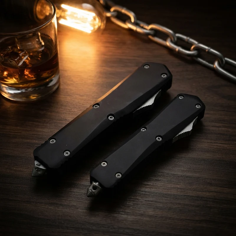 Micro A07 Tech Troo Serie  D2 Steel pocket knife Zinc Alloy Handle Portable Pocket Multifunctional Folding EDC Tool