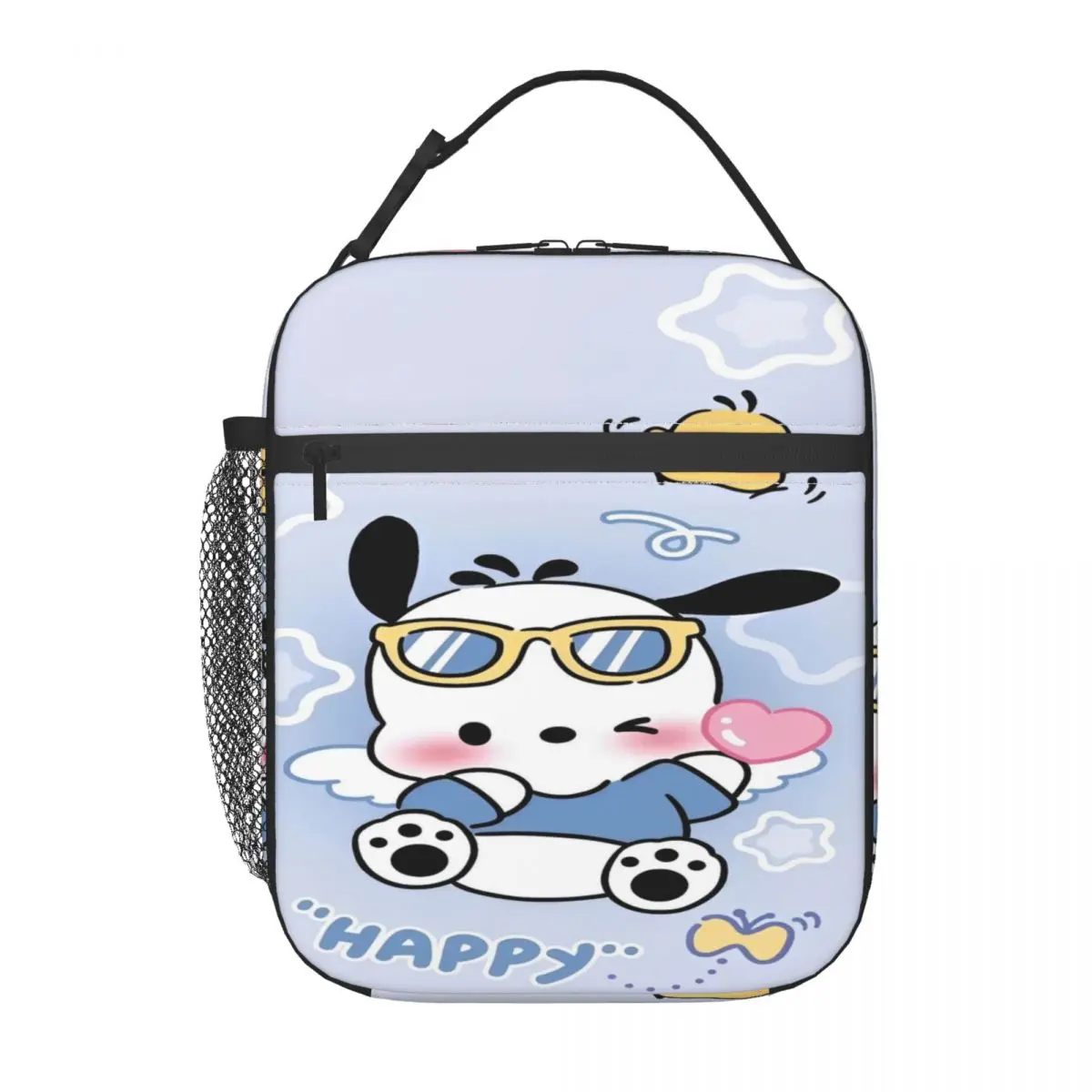 Insulated Lunch Tote Bag Pochacco Sanrio Merch Lunch Food Box Causal Thermal Cooler Lunch Box For Picnic