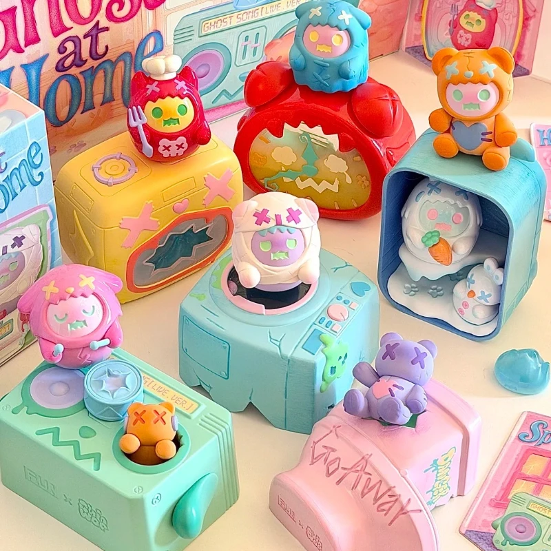 

Коллекционная фигурка ShinWoo Ghost At Home Series из ПВХ, случайный выбор, кавайная, в подарочной упаковке, сюрприз-бокс, трендовый новогодний декор для стола, подарки
