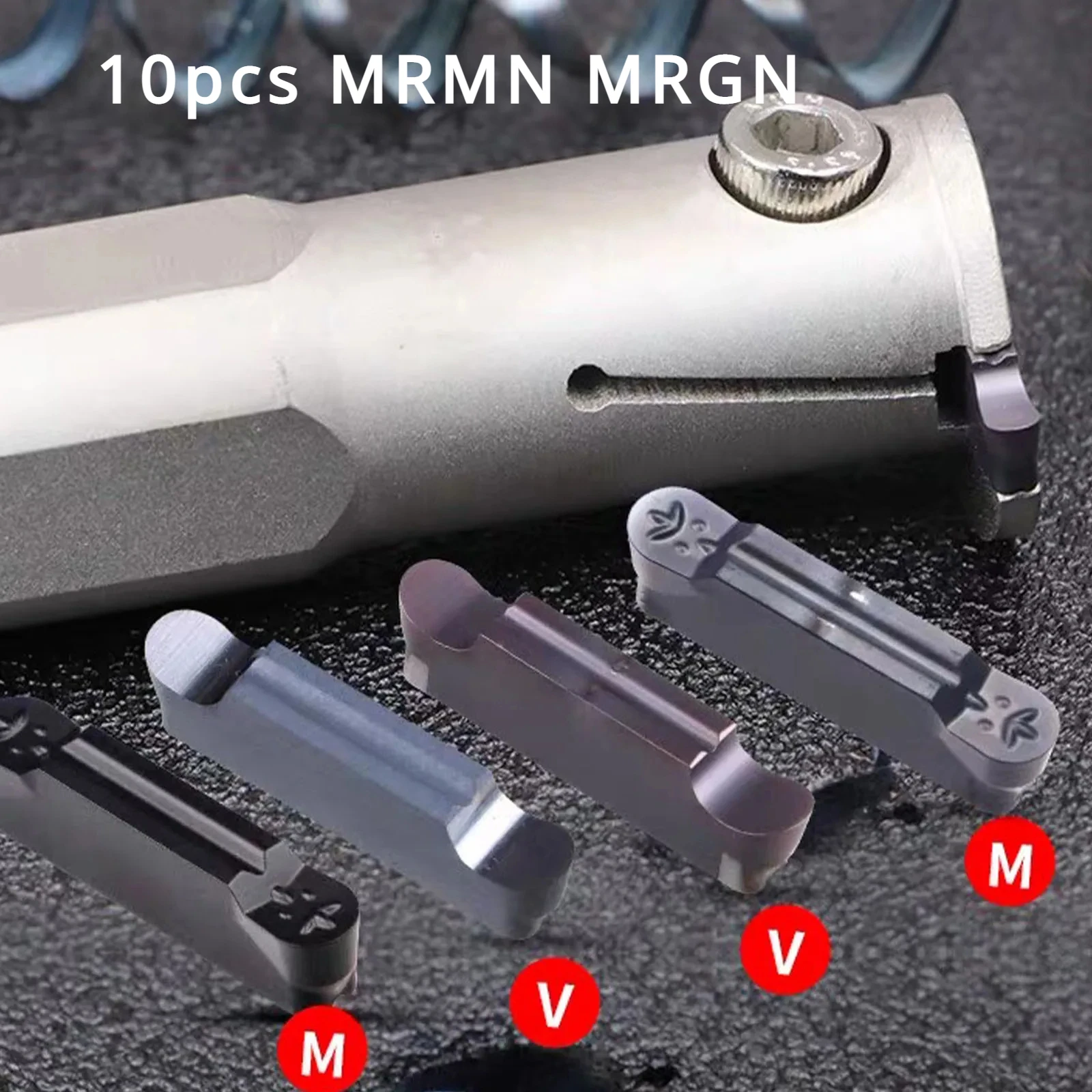 10pcs MRMN MRGN Turning Tool Round Head Grooving Blade Slotting Tool Alloy Head MRMN200 MRMN300 MRMN400 MRGN200