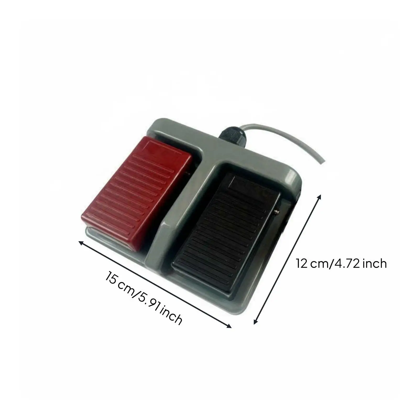 Heavy Duty Double Pedal Foot Switch Long-Lasting Plastic Double Foot Pedal view 3