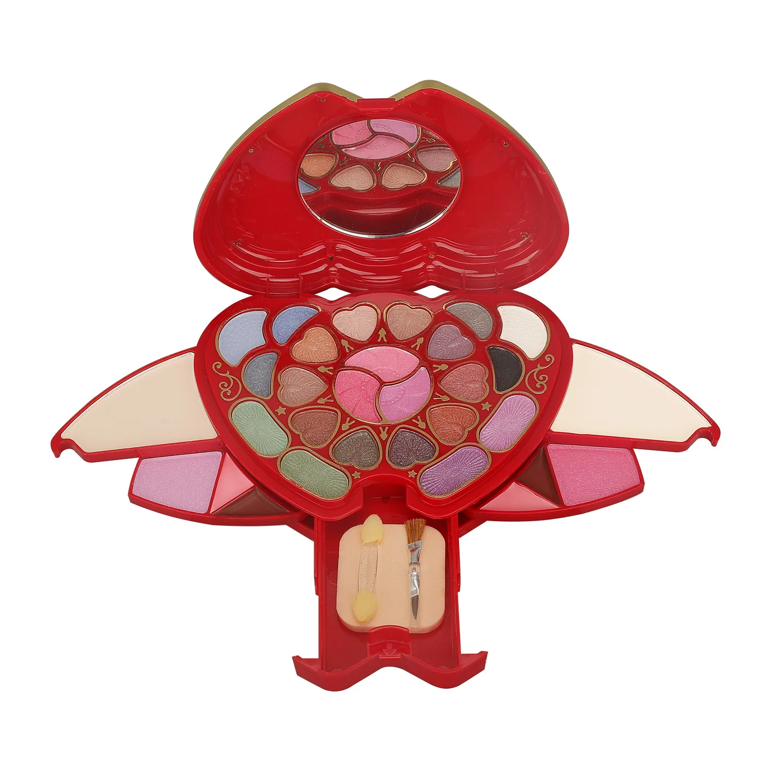 Makeup Kit Full Set Box Women Eye Shadow Powder Blush Lipstick Lasting Makeup with Mirror For Beginner Travel Portable Palette