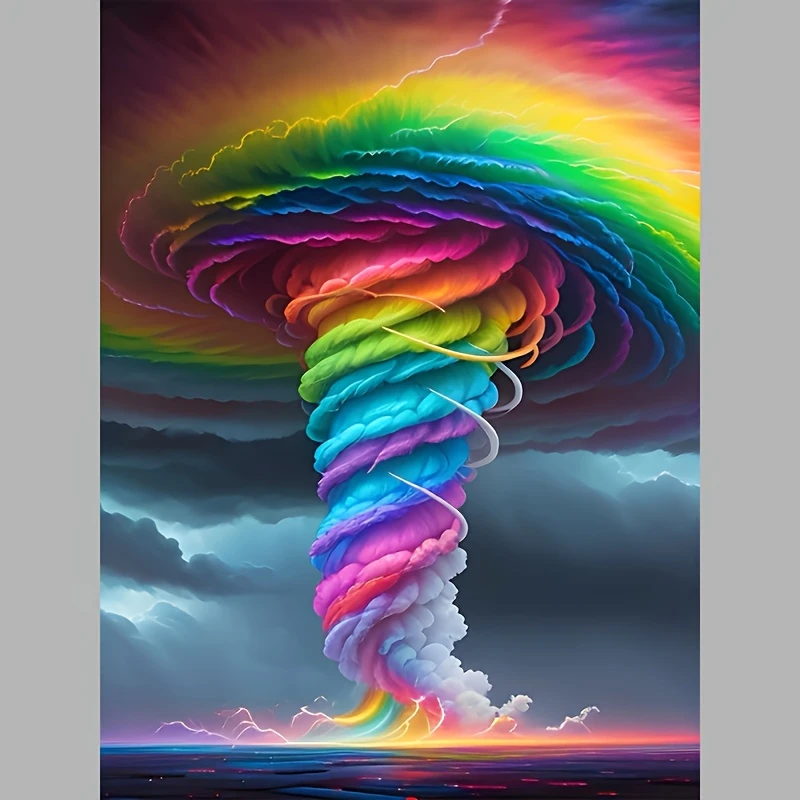 

Красочные пазлы «Торнадо: Природные явления» (500/1000/1200/2000 элементов) – Семейные развивающие игры для игровой комнаты, спальни, подарки