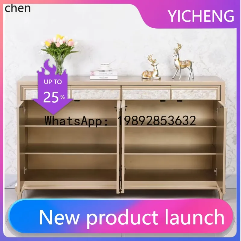 B-1   Shoe Cabinet High-End Shell Entryway Cabinet Hallway TV Cabinet Chest of Drawers