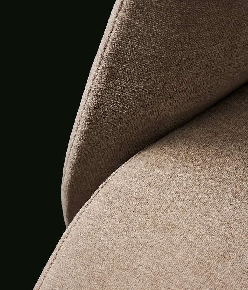 Simple curved sofa chair fabric irregular small sofa