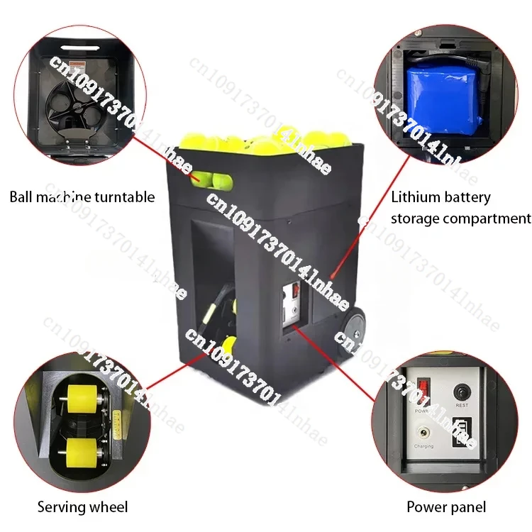 New Popular Tennis Padel Ball Machine HQS-02 APP and Remote Control for Playing and Training Packaging Can Be Customized