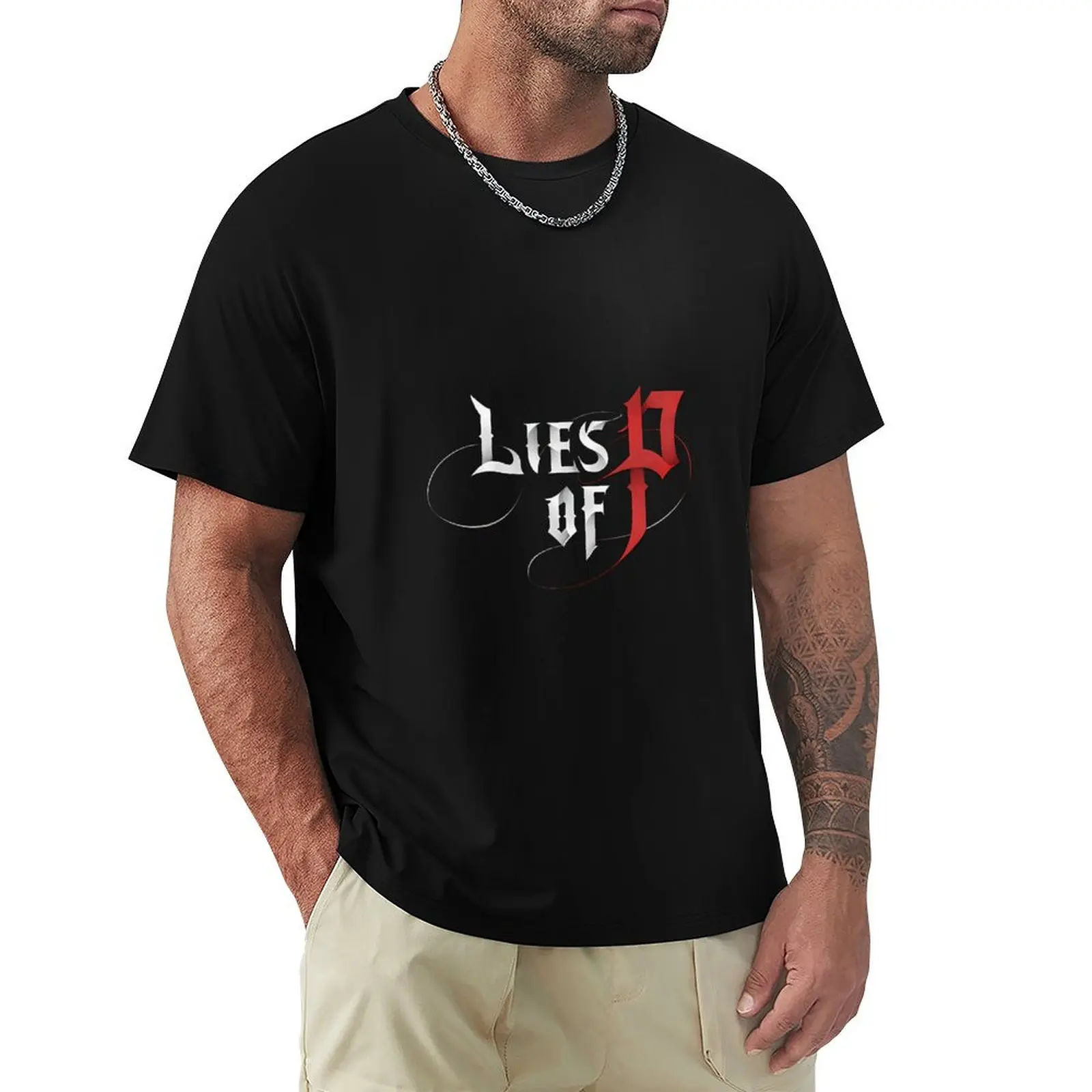 Lies of P T-Shirt Big Size Simple T-Shirt