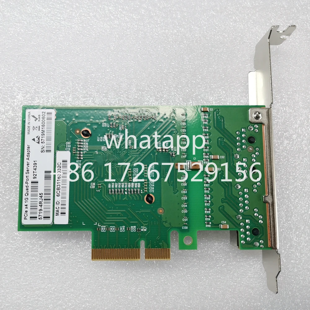 

Четырехпортовый серверный адаптер для Broadcom 5719 5719-4RJ45 PCIeX4 1G PCI-E X4 Гигабитная 4-портовая сетевая карта NIC Высокое качество Быстрая доставка