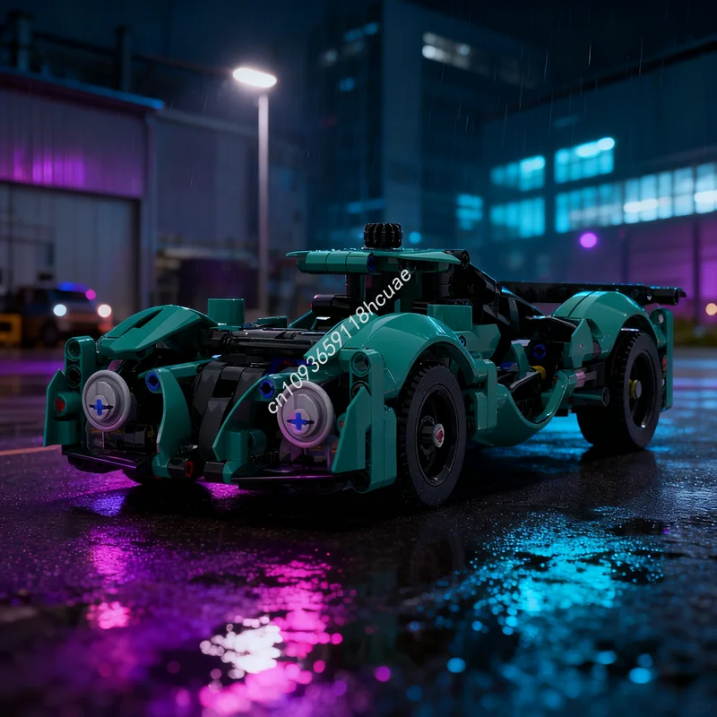 

447 шт. MOC Le Mans Racer, техническая модель, строительные блоки, рождественские подарки, строительная сборная игрушка, сделай сам, образовательная идея, креативная