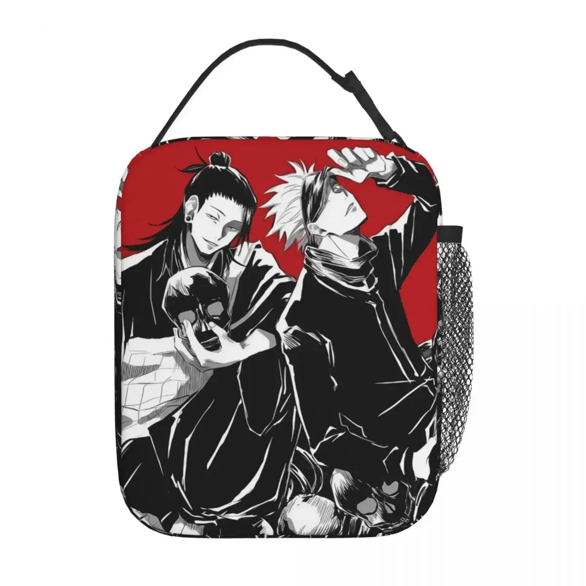 Jujutsu Kaisen Suguru Geto Satoru Gojo Insulated Lunch Bags Cooler Lunch Container Anime Large Lunch Box Tote Bento Pouch Beach