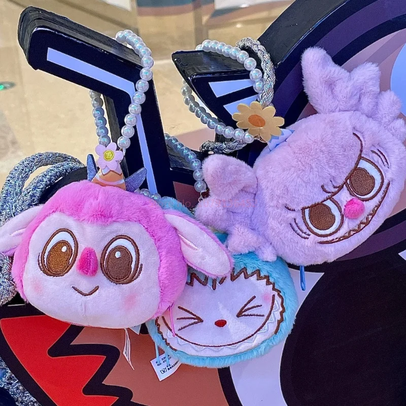 Authentic Labubu The Monsters Party Series Anime Figure Plush Flip Fun Handbag Cute Pendant Labubu Collection Doll Toy Gift