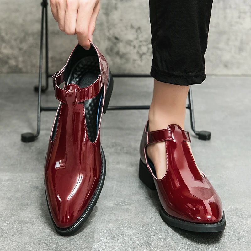 

Shoes, leather shoes, men's Velcro, round head, breathable, business, casual, formal, cowhide, middle-aged and elderly, dad's sh