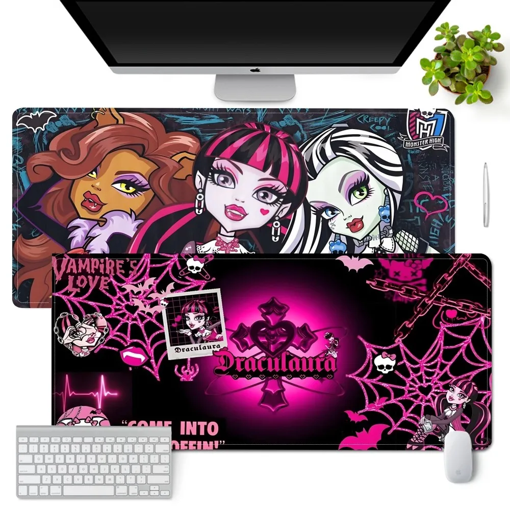 M-Monster High D-Draculaura Mouse Pad Laptop Gaming Accessories Mousepad Large Desk Mat Computer Gamer Keyboard Rug Carpet