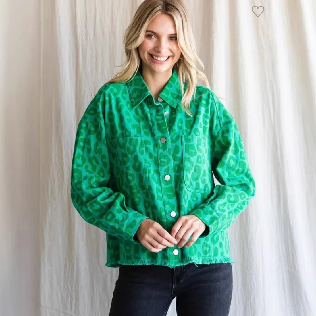 Autumn And Winter New Casual Fashion Printed Long-sleeved Loose Pocket Shirt