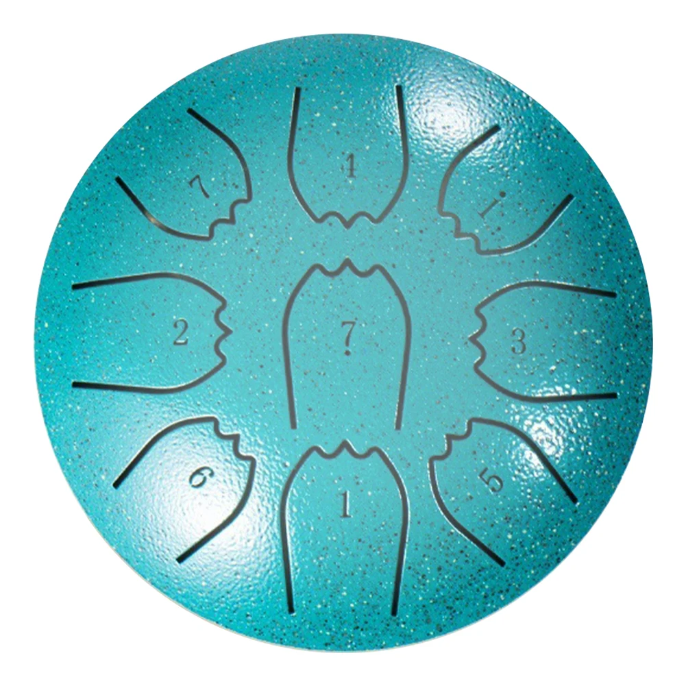 Fotografia 6: Tambor de Chuva de 4 Polegadas com 9 Notas, Tambor de Língua de Aço Impermeável, Ideal para Yoga e Educação Pré-Natal