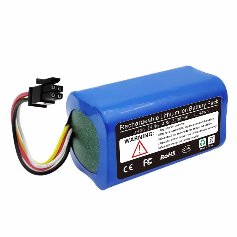 100%New 14.4v 3500mAh Rechargeable Battery For Midea Robot Vacuum Cleaner i5Extra.i5 Young.i9 EYE.M3.M3J.K30.K50.M7.i50Pro