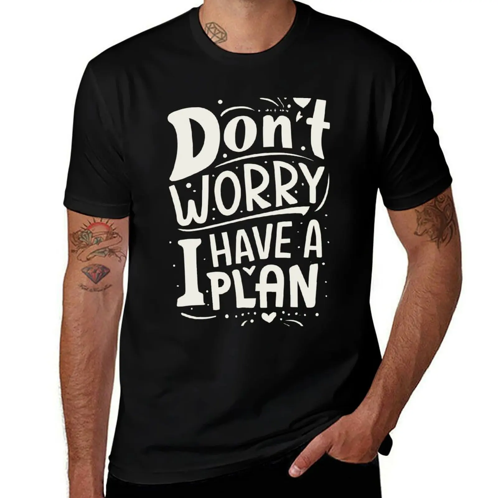Optimistic Assurance : Ne vous inquiétez pas, j'ai un plan - T-shirt à manches courtes pour sports de plein air