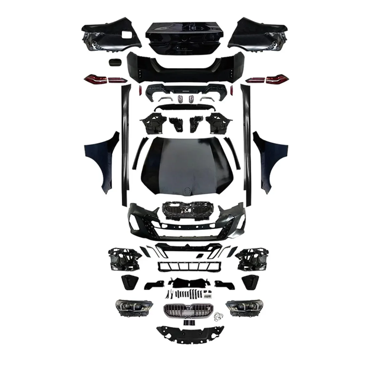 Car Body Kit For BMW 5 Series F10 F18 Upgrade 2024 G60/G68 M-Tech Style Front Rear Bumper M Sport Headlights