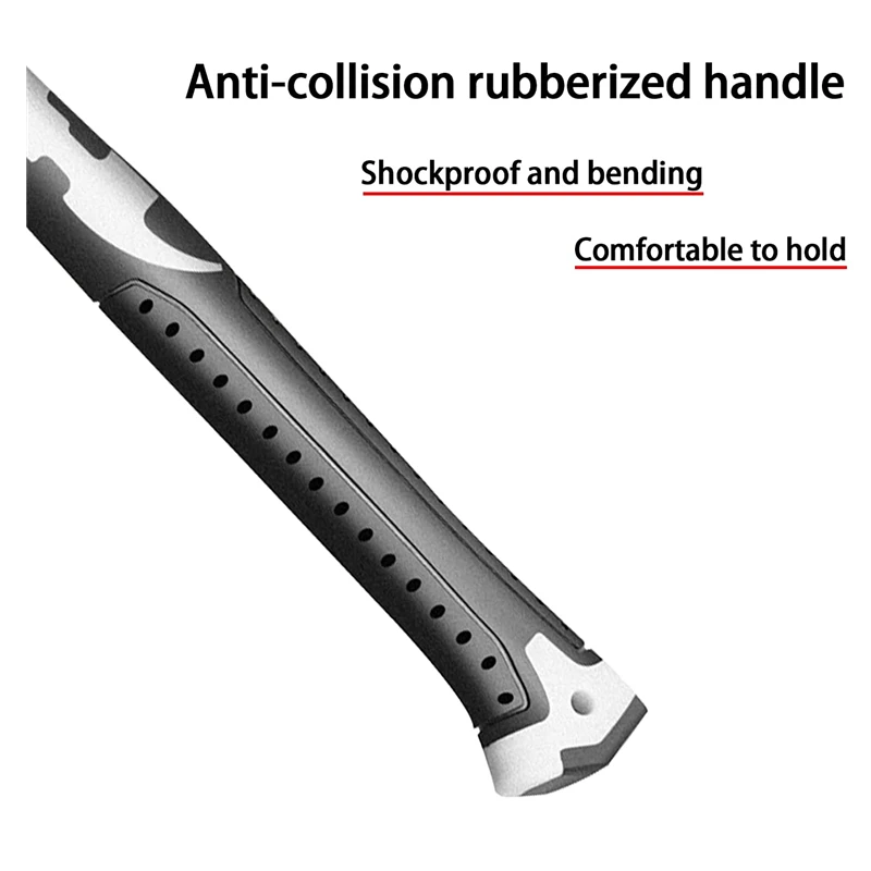 Claw Hammer Carbon Steel Woodworking Hammer Multi-tool Non-slip Percussion Surface and Shockproof Square Round Head Hand Tool