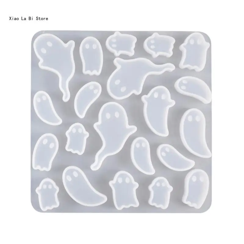 

Креативные силиконовые формы для Хэллоуина, гибкие силиконовые формы для Хэллоуина, ювелирные изделия из смолы, форма призрака,
