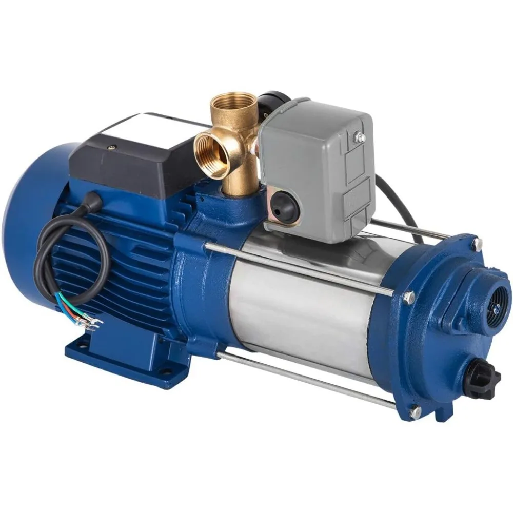 Centrifugal Pump Max Flow 4 m3/h Water 2200 W 3.0 HP Domestic Waterworks Self-Priming Centrifugal Garden Pump