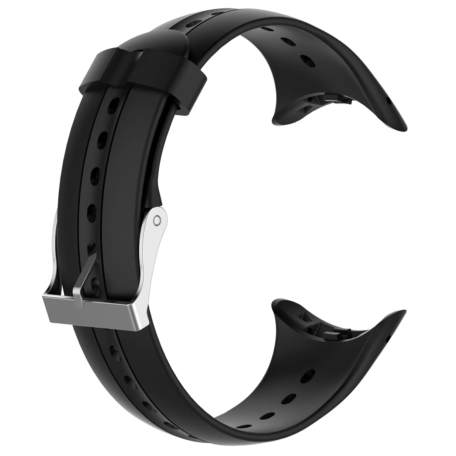 Black Strap For Garmin Swim Original Sport Watchband Soft Silicone Band Bracelet Accessories Correa