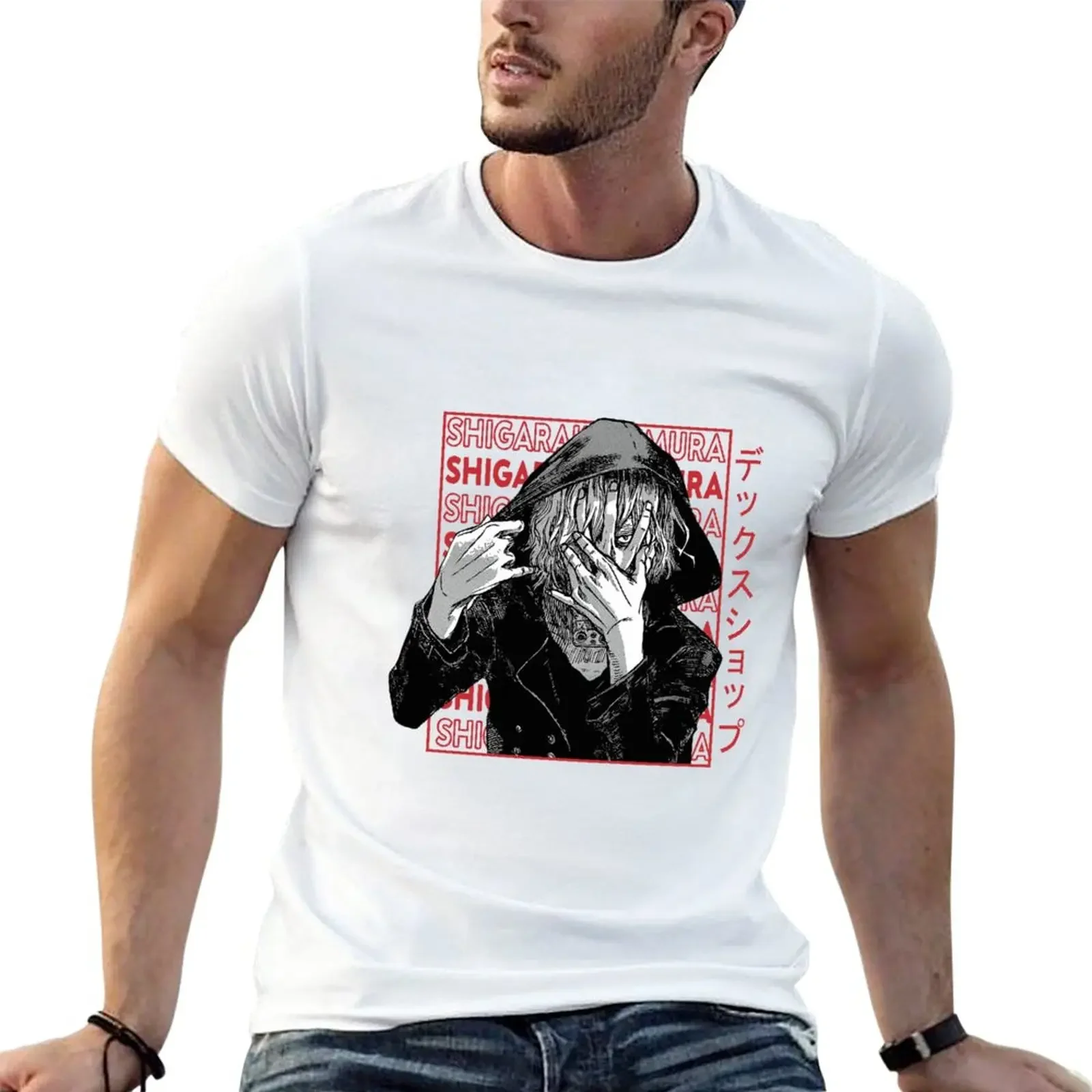 Shigaraki Tomura T-Shirt blacks Aesthetic clothing Men's t-shirts