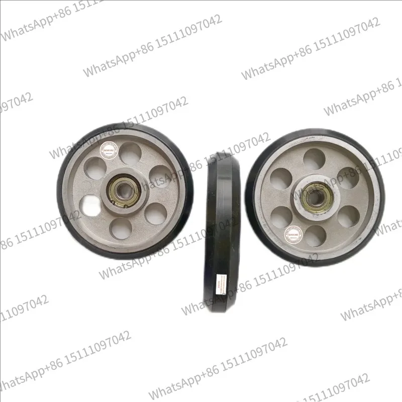 Elevator High Speed Guide Shoe Roller Lift Spare Parts Counterweight Wheel 160*30*6203 OD 160mm W 30mm Bearing 6203