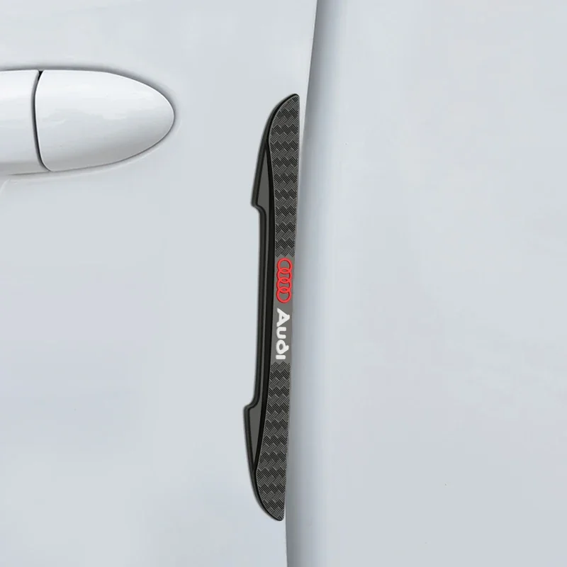 4 قطعة المطاط باب السيارة واقي للحواف المضادة للتصادم ملصقات واقية لأودي A3 A4 Q1 Q2 Q3 B6 A5 A6 C7 Q5 B9 B7 C6 #5