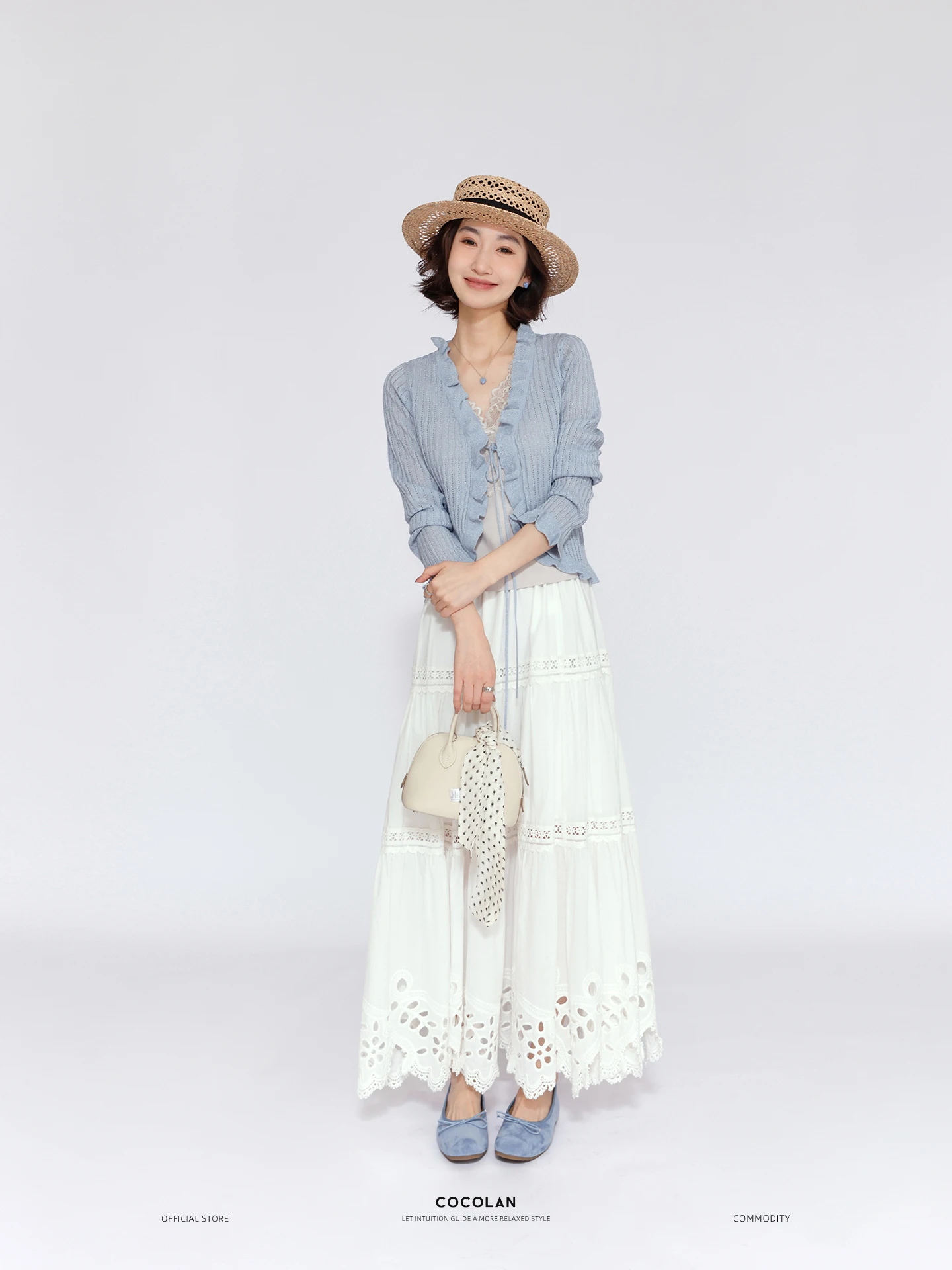 

Новый стильный вязаный кардиган Gulan Spring из льна и вискозы с открытыми плечами, мягкий, с длинными рукавами, женский, стандартный крой