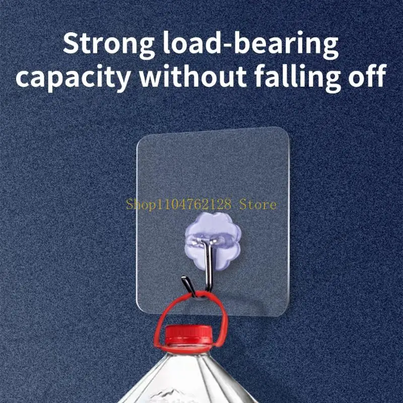 Invisible Wall Hooks for Clothes and Hats Strong Adhesive Design Hanging Hook best sale - Image 3