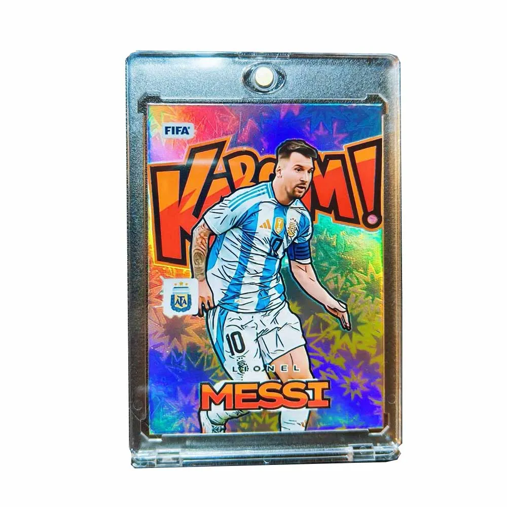 PANINI Bellingham Messi Ronaldo Mbappe Valverde DIY محلية الصنع فلاش ملون تحصيل تصنيف الطوب هدايا عيد الميلاد عيد الميلاد