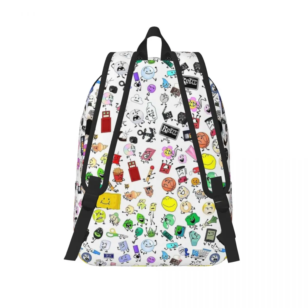 Mochila BFB y TPOT Battle For Dream Island para niño y niña, bolsas de libros escolares para estudiantes, morral de lona para preescolar y primaria