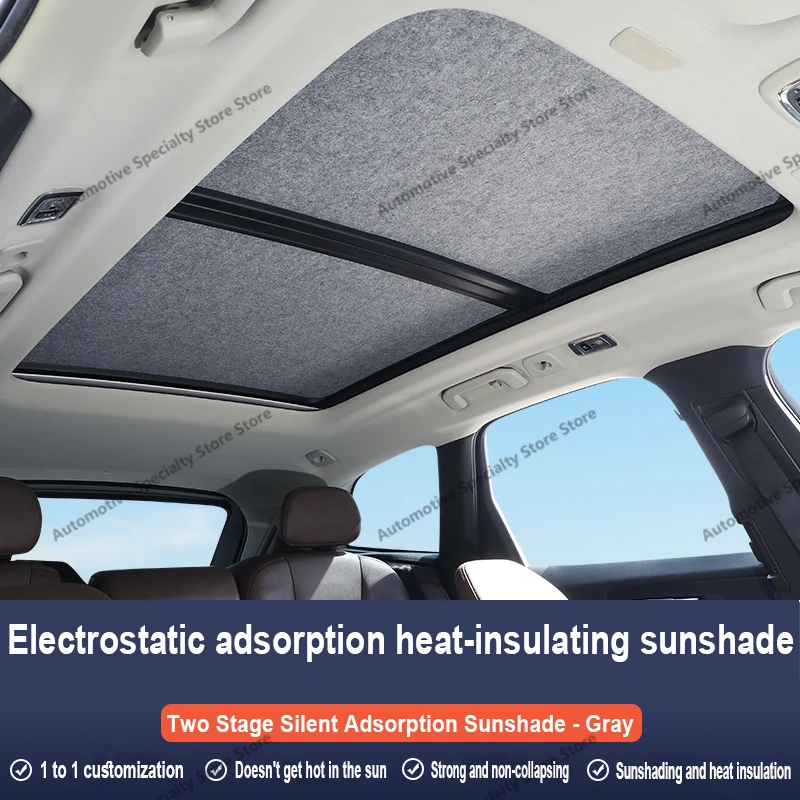 Für Volkswagen Touran 2011 ~ 2015 Auto Panorama Schiebedach Isolierung Dach Visier Elektrostatische Adsorption Wildleder Stoff Sonnenschutz