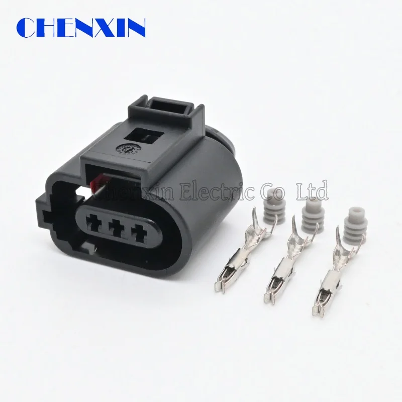 1J0973703B Automobile Wire Cable Connector Auto Plug 1 Set 3 Pin 1J0 973 703 B Car Waterproof Socket