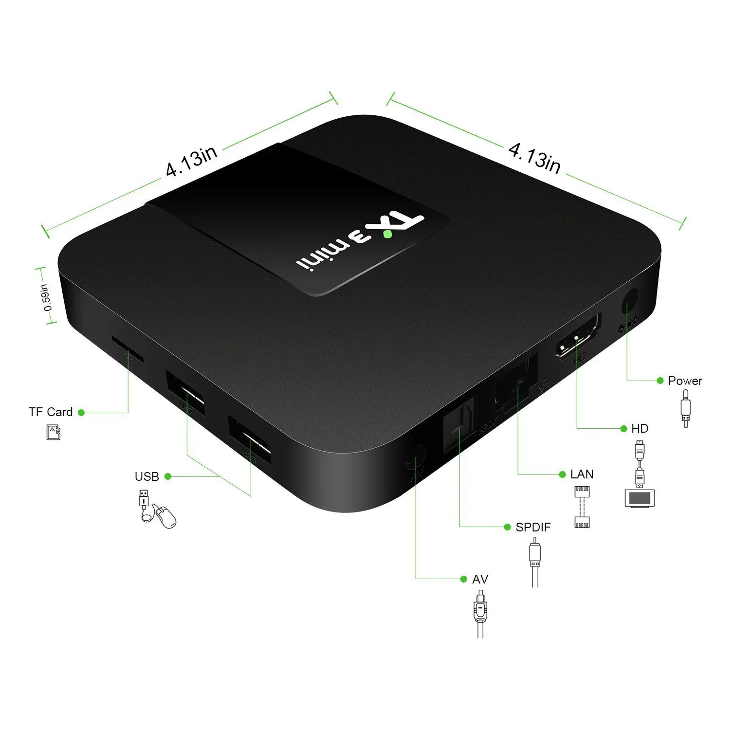 ТВ-приставка TX3 Smart TV Box 2,4G Wifi TV Box Tx3 2 + 16g HD сетевой плеер Bluetooth 4K android TV