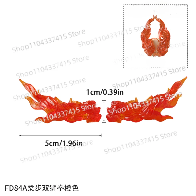 MOC Building Blocks Assembled Doll Scene Effects Soft Step Double Lion Fist Accessories Model Puzzle Pieces Collection of Toys