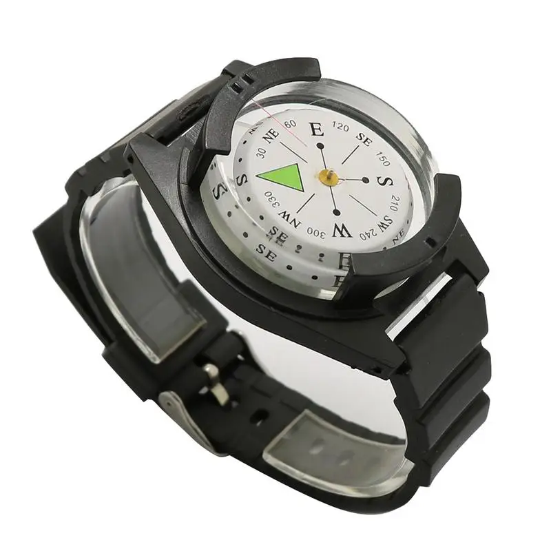 Waterproof Wrist Compass For Outdoor Hiking Camping Diving Survival High Precision Wrist Diving Compass 50 M/164FT Compass Dial