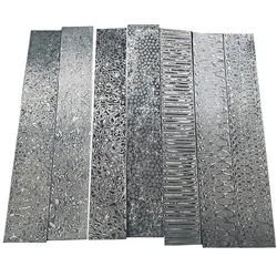 250x30x4 mm Strip DIY Pattern Thousand Layer Steel VG10 Damascus Steel Forged Raw Material Knife Blank 220x30X3MMM