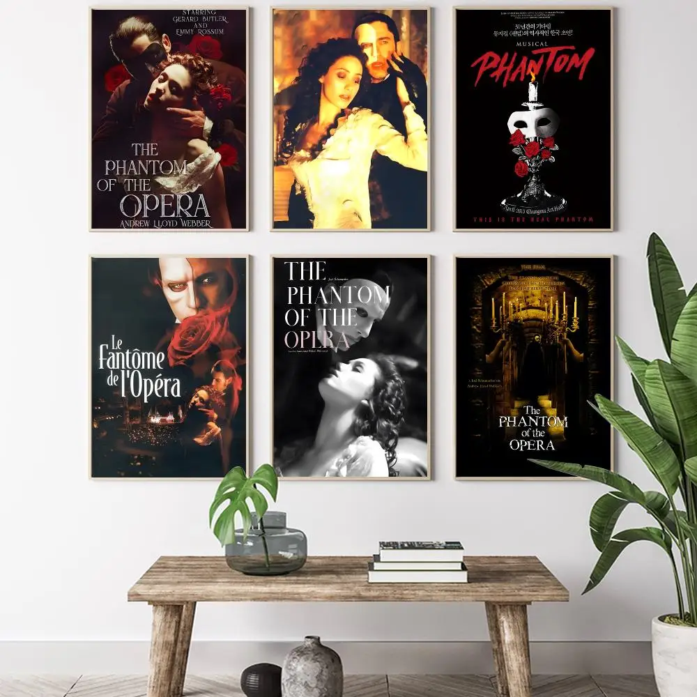 The Phantom of The Opera Painting Calligraphy HD Canvas Poster living room bedroom bar aesthetic decoration