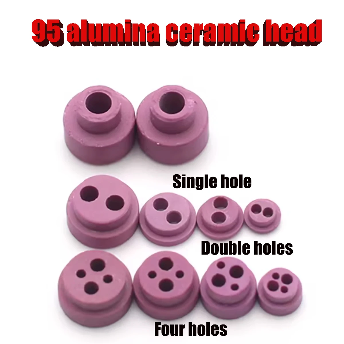 

50pcs 95 Alumina Ceramic Insulator Beads - High Temperature Resistant, High Hardness Electrical Insulation for Wire Passage