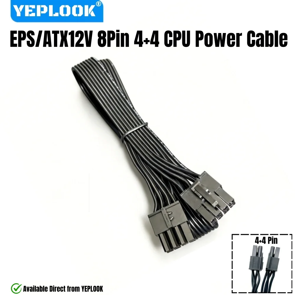 

EPS/ATX12V CPU Power Cable 8Pin 4+4Pin for Corsair CX850M, CX750M, CX650M, CX600M, CX550M, CX500M, CX450M, CX430M Modular Power