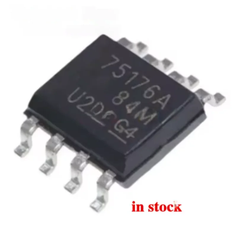 (10piece)100% New 75176A 75176B SN75176A SN75176B SN75176ADR SN75176BDR sop-8