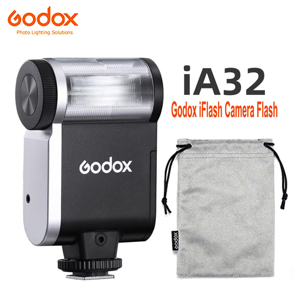 GODOX iFlash iA32 GN15 Mini cámara portátil Flash modos manuales automáticos 8 niveles de potencia Universal contacto único zapata Speedlite